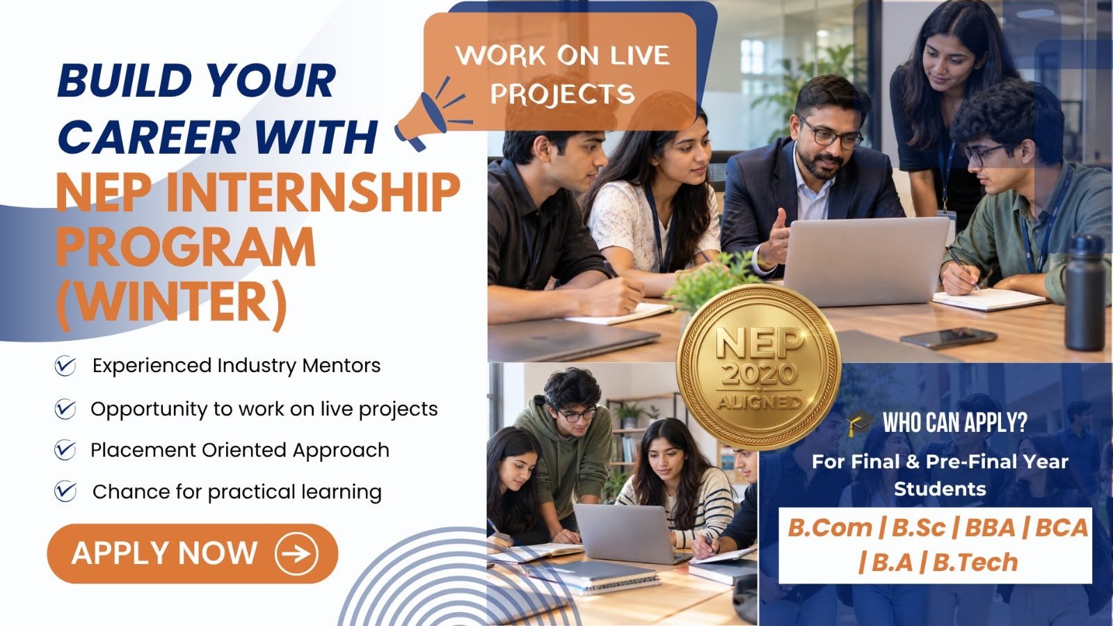 Build your career with the NEP Internship Program — Expert Educare