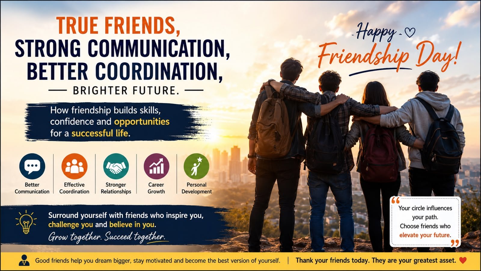 Friendship Beyond Celebration: How True Friends Shape Our Career and Character