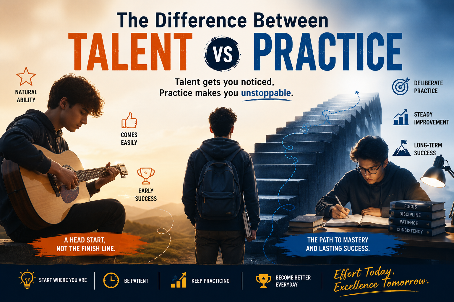 The Difference Between Talent and Practice
